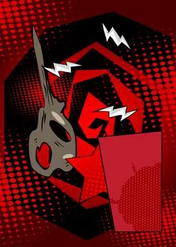 Super Cartoon background, comic book backdrop. Awesome retro vector comics .. Stock Illustration