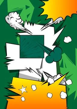 Super Cartoon background, comic book backdrop. Awesome retro vector comics .. Stock Illustration
