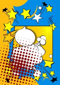 Super Cartoon background, comic book backdrop. Awesome retro vector comics .. Stock Illustration