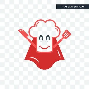 Super chef vector icon isolated on transparent background, super chef logo de Stock Illustration
