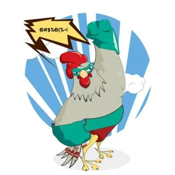Super Chicken Stock Illustration