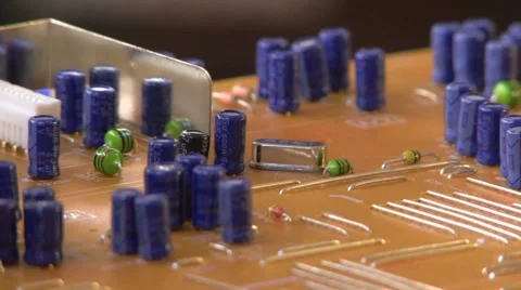 Super Circuit Electronic Board HD Video stock 40713516