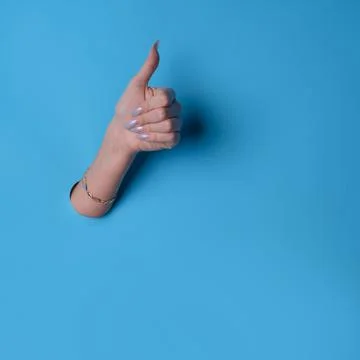 Super class, thumbs up gesture, like the concept. Foto stock