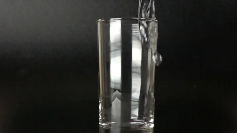 Super-clear-close-up-cup-pouring-beverage-video-material Stock Footage 126230666