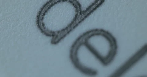 Super Close-Up of the Delete Button Video stock 332504324