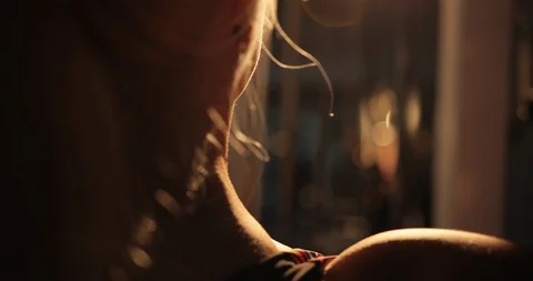 Super close-up,slow motion, over the shoulder footage of a fitness lady pulling Stock Footage 123067645