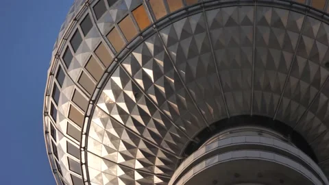 Super Close Up TV Tower Berlin Stock Footage 162759924