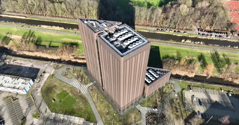 Super computer, data center, computing center at university of Amsterdam Stock Footage 302964231