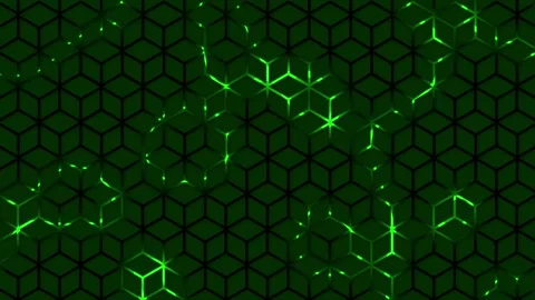 Super cool hi-tech hexagon geometrical pattern futuristic technology background Stock-Footage 296051636
