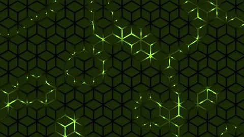 Super cool hi-tech hexagon geometrical pattern futuristic technology background Stock-Footage 296051759