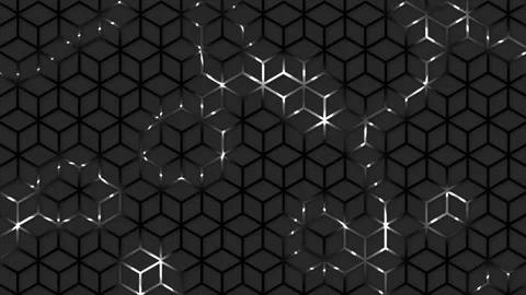 Super cool hi-tech hexagon geometrical pattern futuristic technology background Stock Footage 296051910