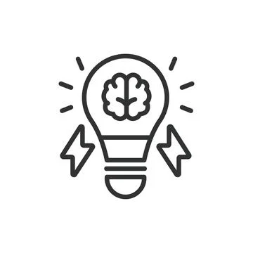 Super creative idea, icon in line design. Creative, idea, innovation Stock Illustration