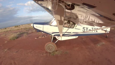 Super Cub flight Tsavo takeoff 動画素材 232819638