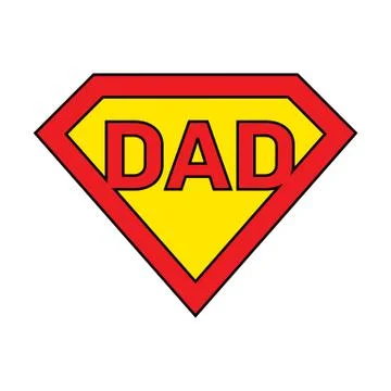 Super dad Stock Illustration