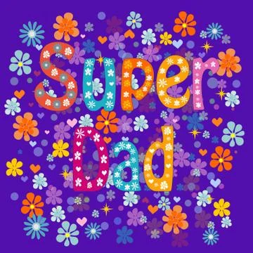 Super Dad Stock Illustration