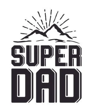 Super dad Stock Illustration