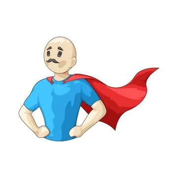Super Dad illustration Stock Illustration