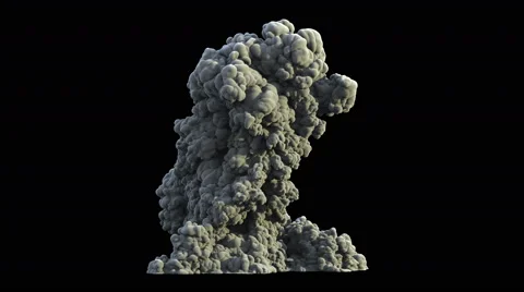 Super detailed smoke explosion in slow motion Stock Footage 52213074