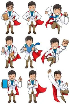 Super Doc Asian イラスト素材