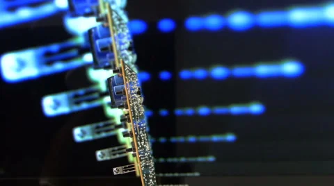 Super Electronic Circuit Board II HD Video stock 40713614