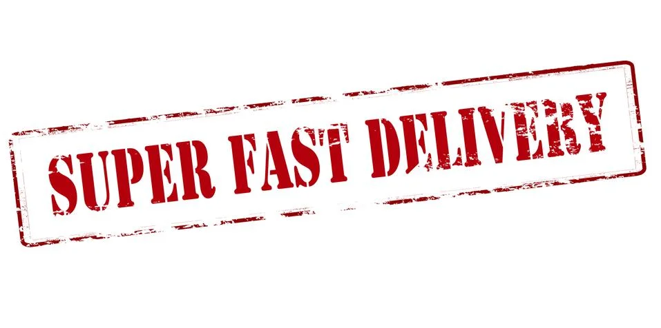 Super fast delivery Stock Illustration