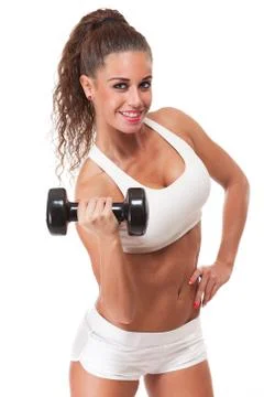 Super fit. Stock Photos