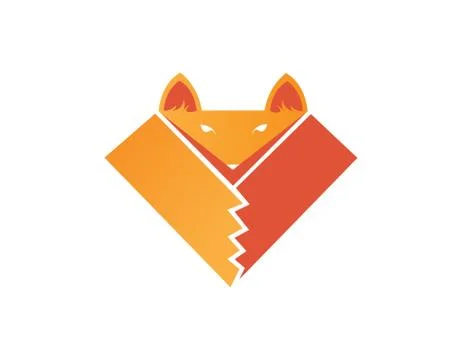 Super fox logo Stockillustratie