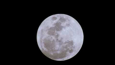 Super full moon with dark background. Blue supermoon Stock Footage 252153631