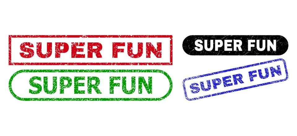 SUPER FUN Rectangle Stamps Using Unclean Texture Stock Illustration