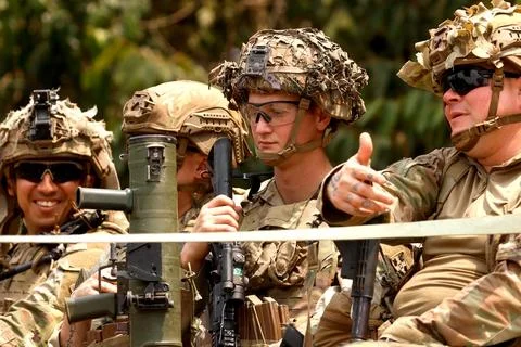 Super Garuda Shield military exercise in Indonesia, Baturaja - 07 Sep 2026 Stock Photos