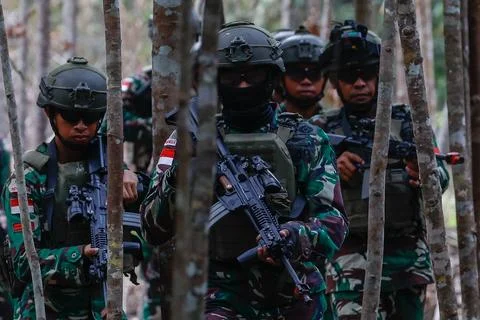 Super Garuda Shield military exercise in Indonesia, Baturaja - 07 Sep 2026 Stock Photos