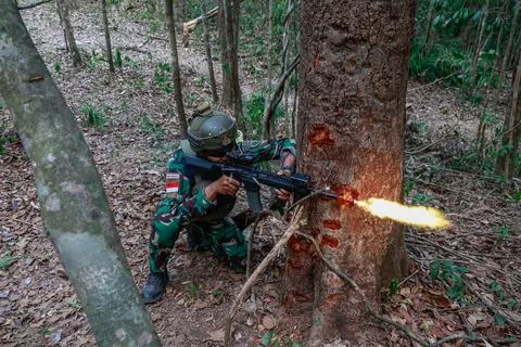 Super Garuda Shield military exercise in Indonesia, Baturaja - 07 Sep 2026 Stock Photos
