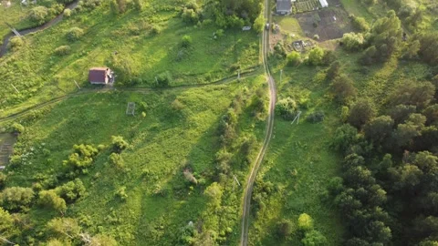 Super general plan of the village 스톡 동영상 284635045