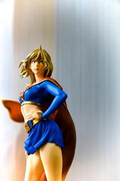 The Super Girl Returns DC COMIC character Kara Zor-El.  Stock Photos
