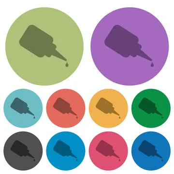 Super glue color darker flat icons イラスト素材