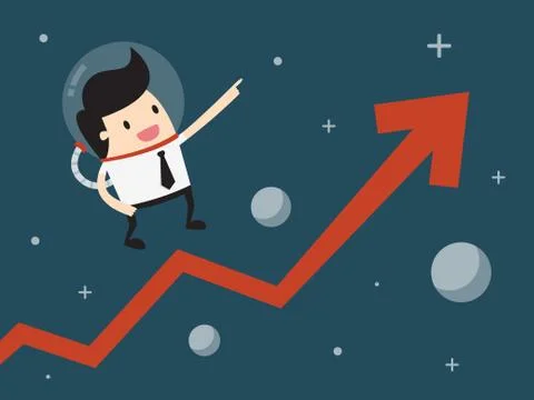 Super growth Stock Illustration