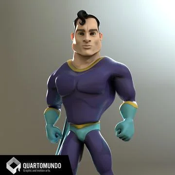Super Guy 3D Model