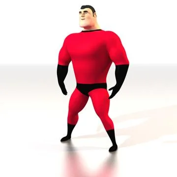 Super-Hero 3D Model