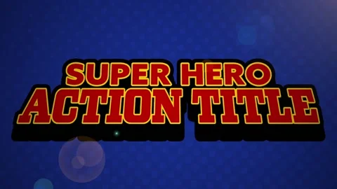 Super Hero Action Title Stock After Effects