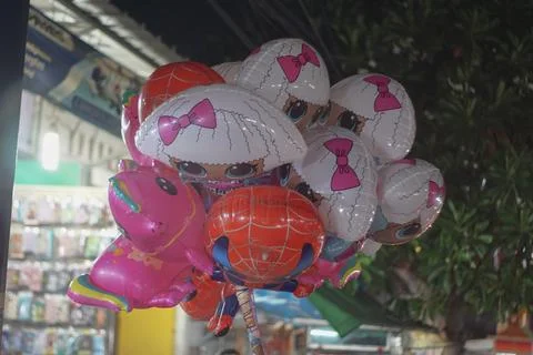 Super hero balloons Stock Photos