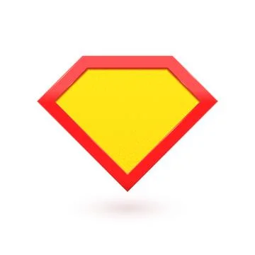Super hero comic character label emblem Stock Illustration