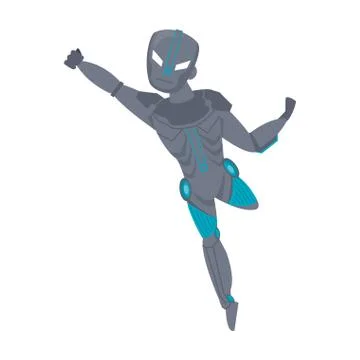 Super hero comic retro cartoon Stock Illustration
