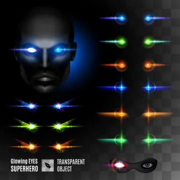 Super Hero Eyes Stock Illustration