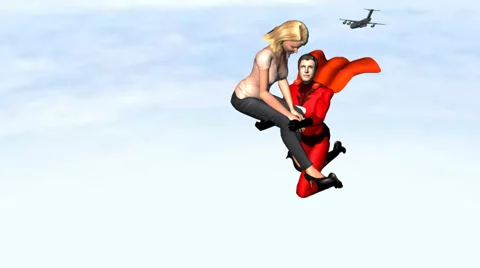 Super Hero in Love Video stock 33929042