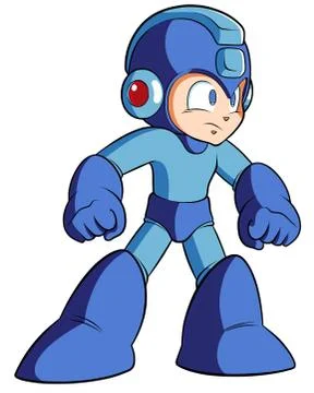 Super hero Mega Man video game  character  illustration Illustrazione stock
