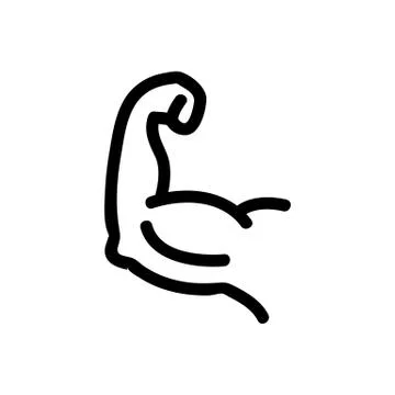 Super hero power icon vector. Isolated contour symbol illustration Stock Illustration