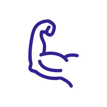 Super hero power icon vector. Isolated contour symbol illustration Stock Illustration