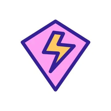 Super Hero Shield Icon Vector. Isolated contour symbol illustration Stock-Illustration