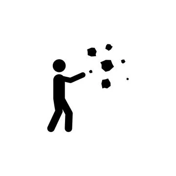 Super hero stone control icon. Element of super power icon for mobile concept Stock Illustration