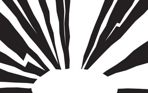 Super heroic background of speed lines with an explosion effect Stock-Illustration